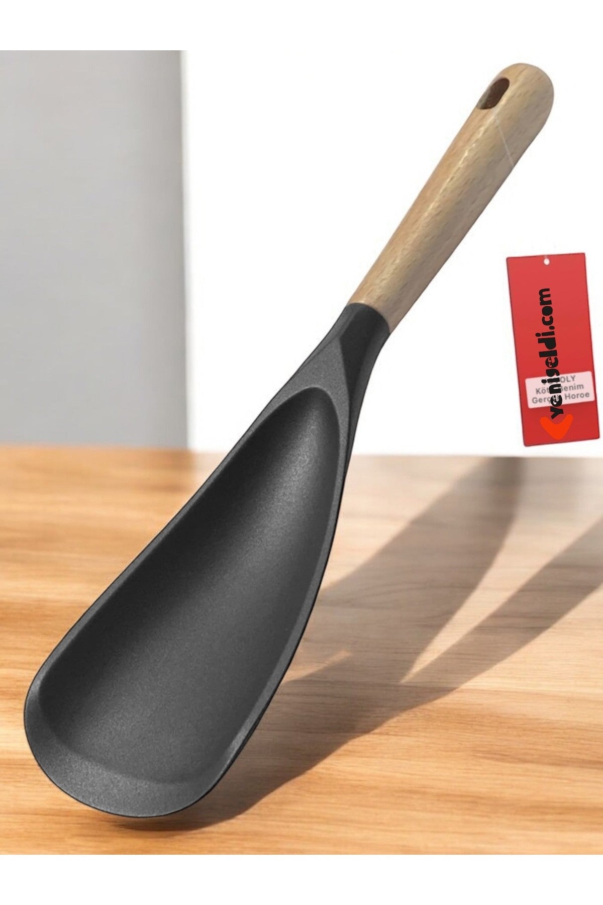 2 Adet (2 si 1 Arada ) Silikon Kaşık Spatula Yapışmaz