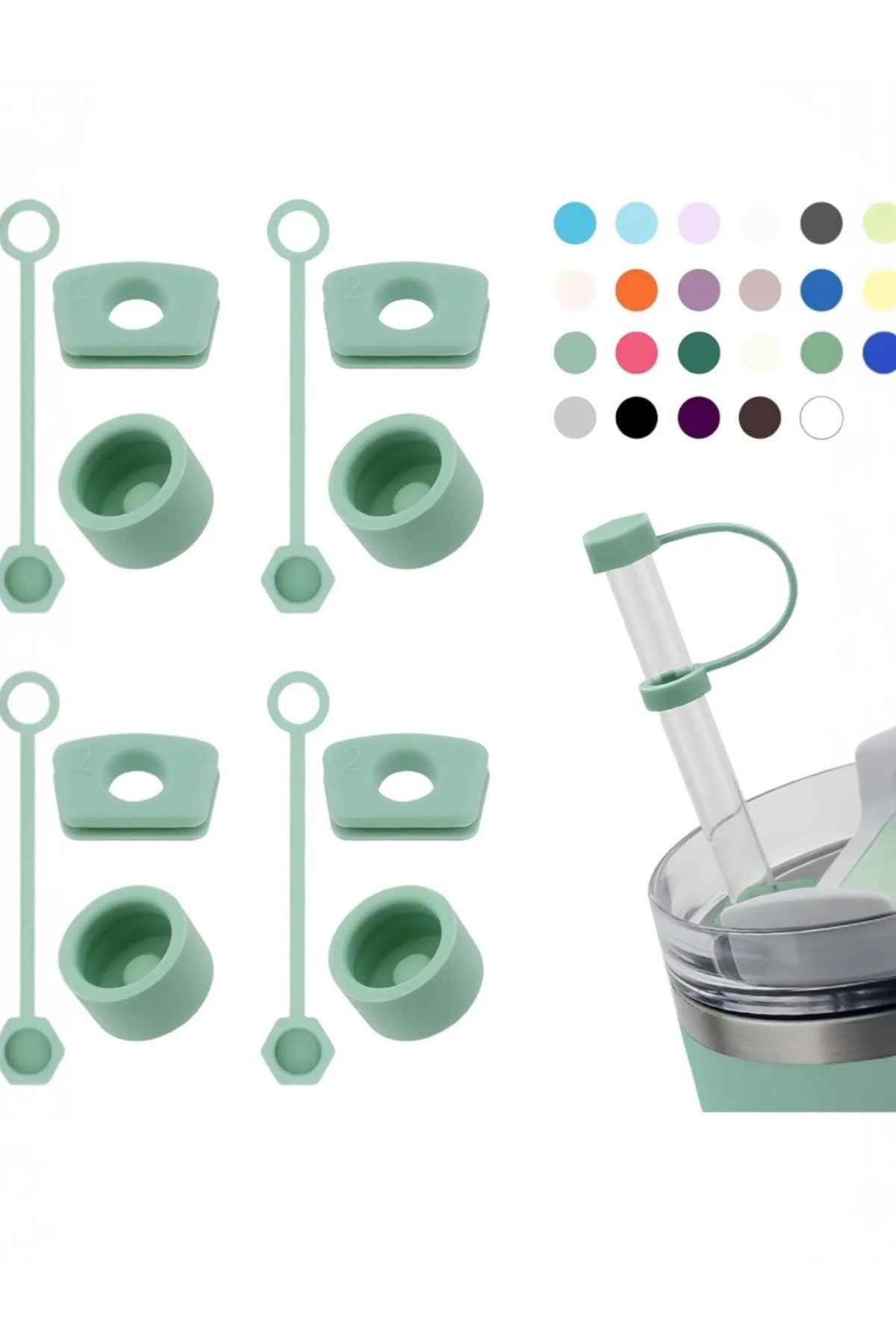 1 Set Silikon Dökülmeye Dayanıklı Sızdırmaz Seti Quencher