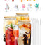 4 Adet Bambu Kapaklı Cam Bardak Buzlu Kahve Smoothie Kokteyl Bardağı 4 Cam Pipet Ve 2 Temizleme Fırç