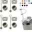 1 set ( 3 parça ) Gri10 mm Pipetli 40 ve 30 oz Termos için Sızdırmaz Seti