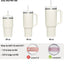 1 set (3 parça ) bej , pipet tıpası 40 ve 30 oz Termos için Sızdırmaz Seti