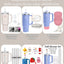 Quencher ve İceflow Uyumlu 20-30-40 Oz Aksesuar 4 Bölmeli Kapaklı Silikon Buz Kalıbı