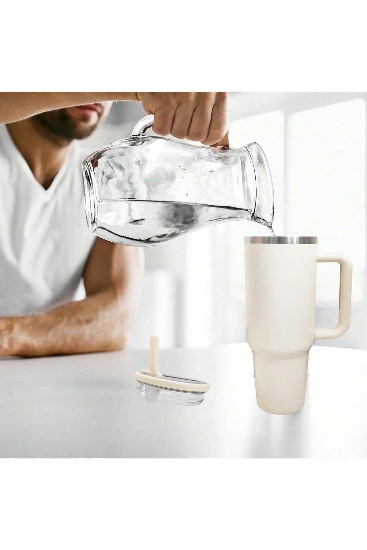 Stanley Quencher 40 Oz Pipetli Termos Sızdırmaz Kapak Sızdımaz Seti