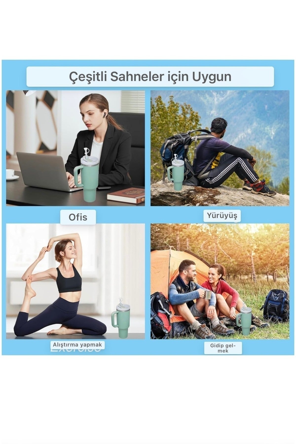 1 Set Şeffaf Stanly Quencher için Silikon Dökülmeye Dayanıklı Sızdırmaz Seti