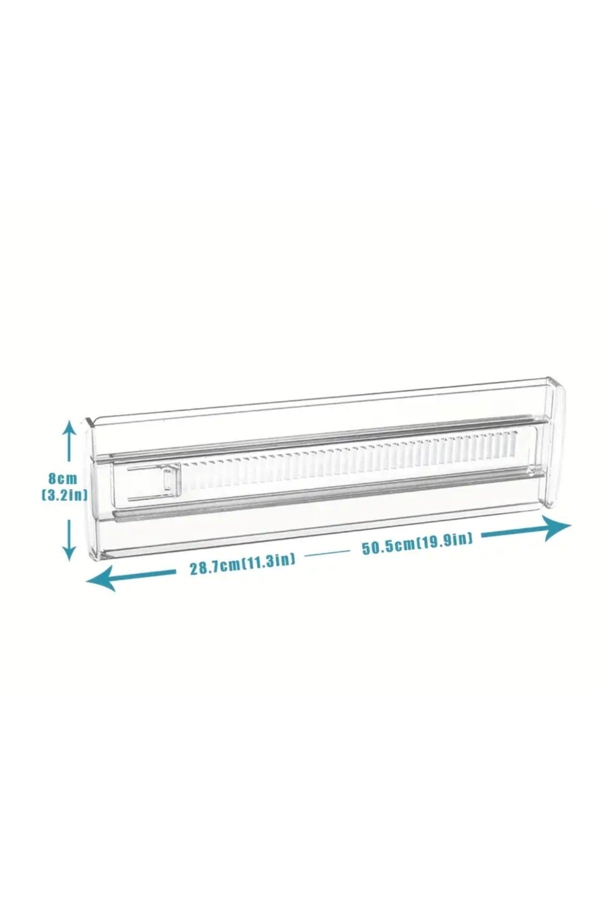 2 Adet Ayarlanabilir Yapışkansız Kilitlenebilir Şeffaf Çekmece Bölücü Plastik Organizer Düzenleyici
