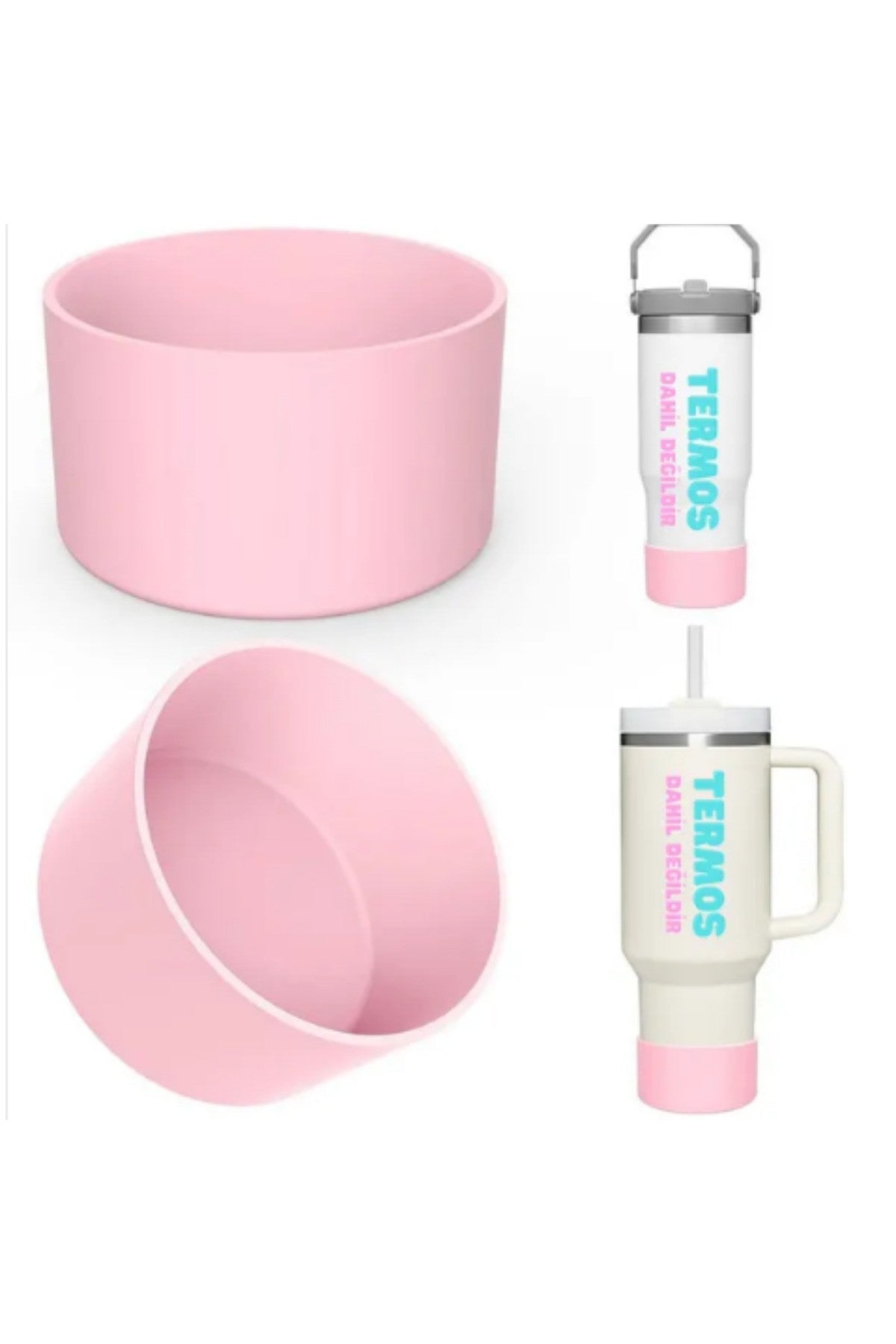 Stanly Quencher- Iceflow - Yeni Nesil Pipetli Termos Botu Kalın Silikon Taban Koruyucusu
