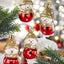 4 Adet Altın Şapkalı Kardan Adam Yılbaşı Süsü Noel Ağaç Süs Parti Dekorasyon