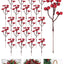 2 Adet 18 cm Kokina Red Berry Yılbaşı Süsü Yılbaşı Uğuru T-105