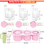 Stanly Quencher Uyumlu Pembe Yıldız Buz Kalıbı + 30cm Tritan Yedek Pipet BPA Free Silikon