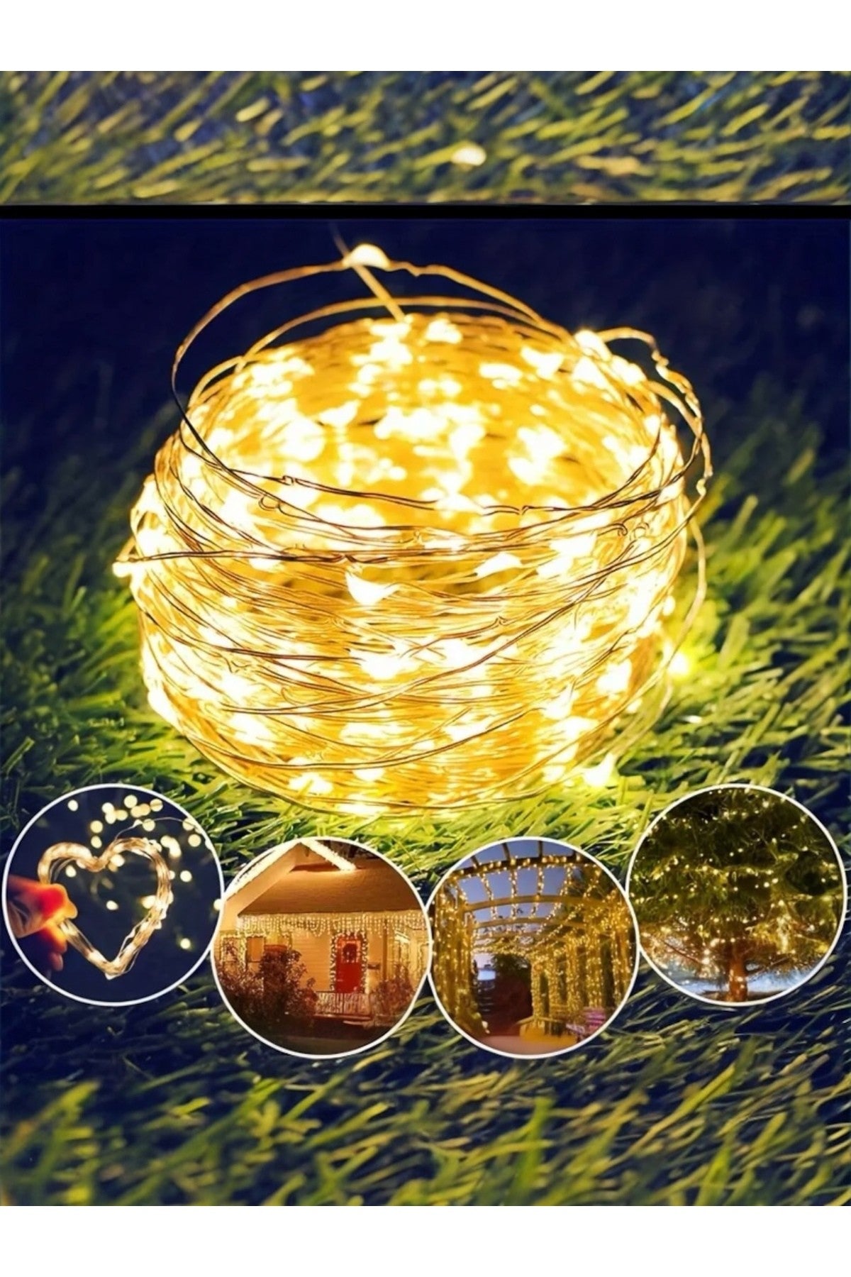 LED 2 metre 20 Lamba Günışığı Yılbaşı Işığı Parti Dekorasyon