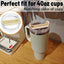 1Adet 40 OZ Tumbler Kapak Yedek Quencher Tumbler için Uygun