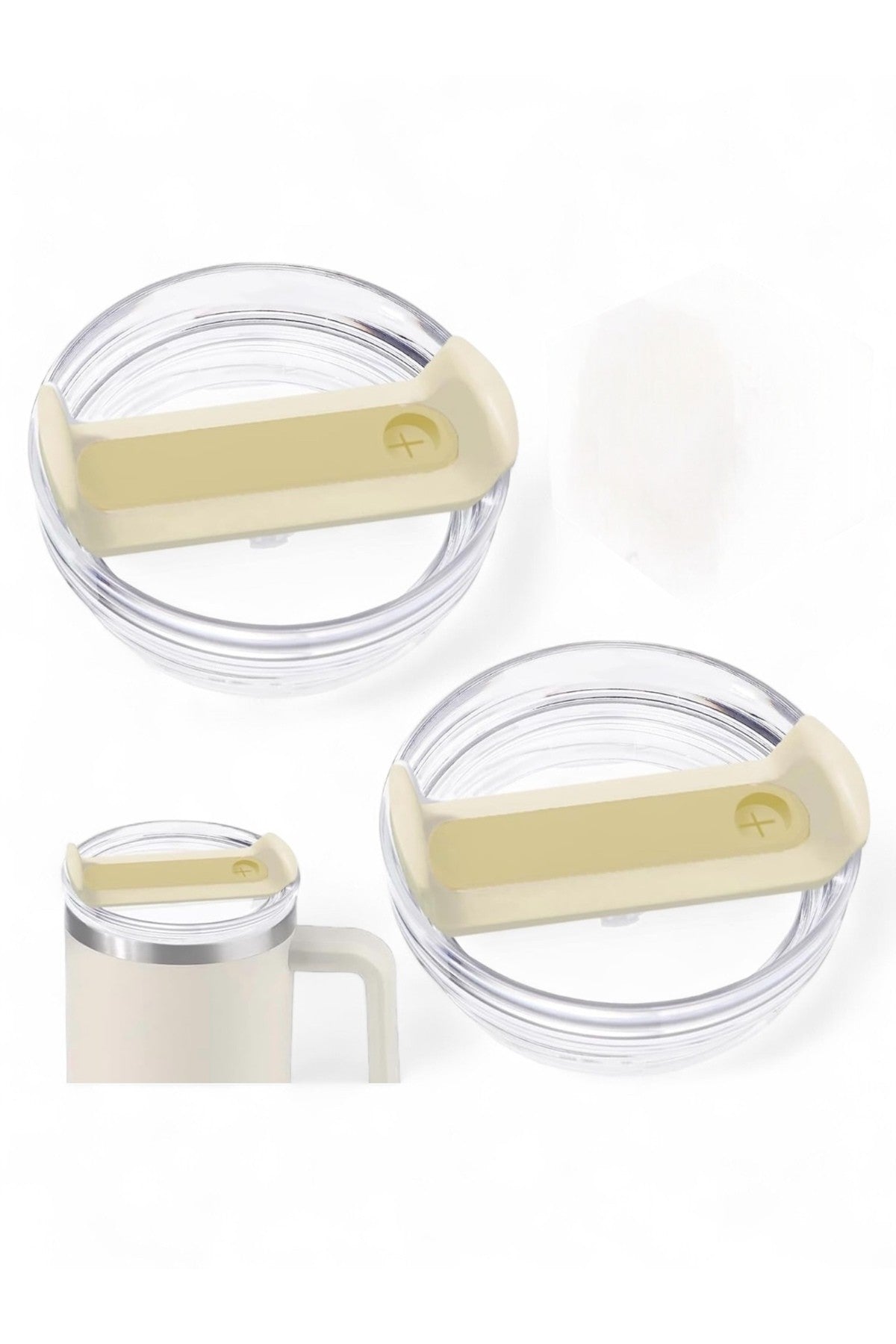 1Adet 40 OZ Tumbler Kapak Yedek Quencher Tumbler için Uygun