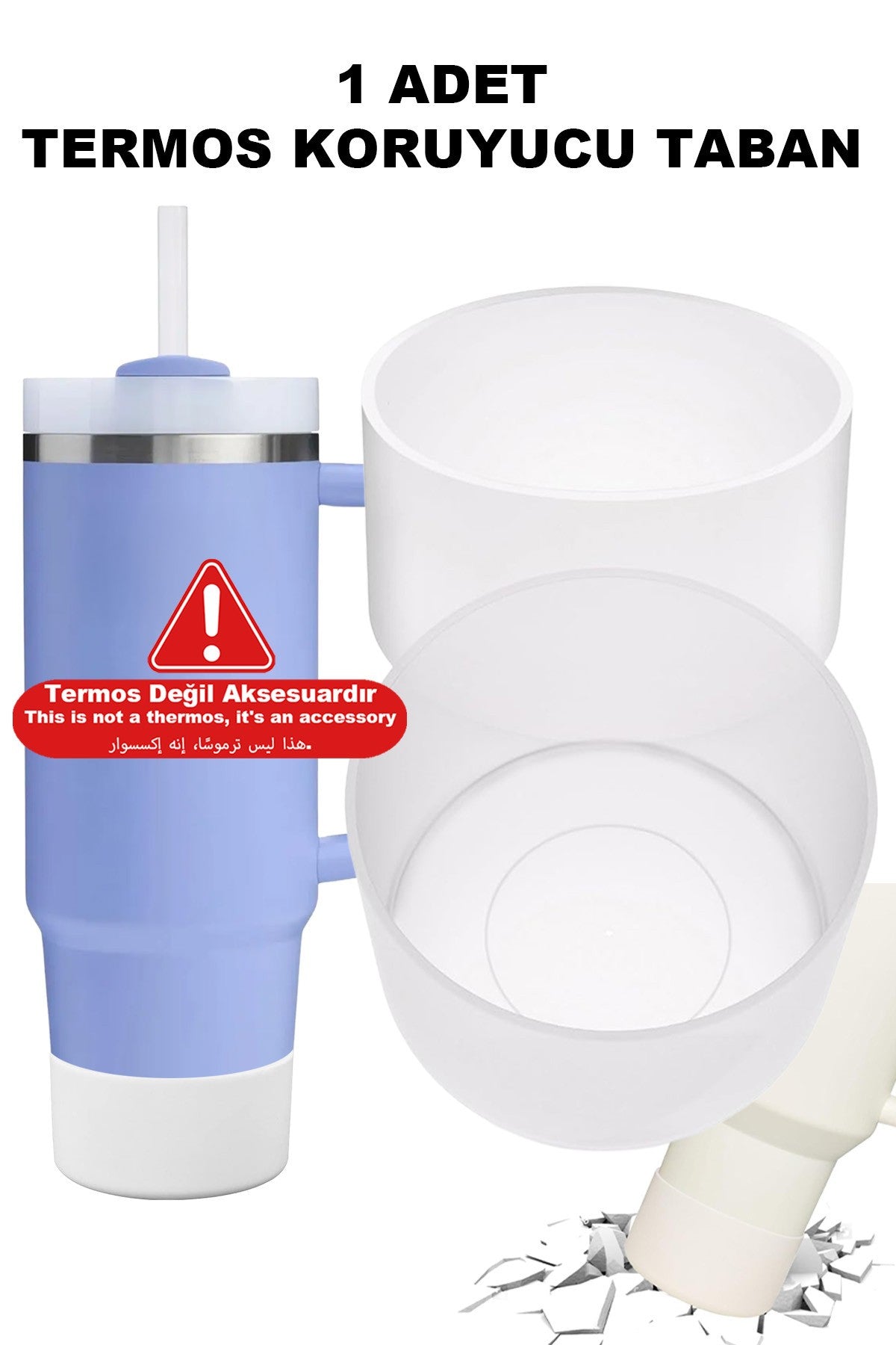 Pipetli Termos 1,18 L Uyumlu Sızdırmaz 3lü Set 1 Adet BPA İçermez Gıdaya Uygun