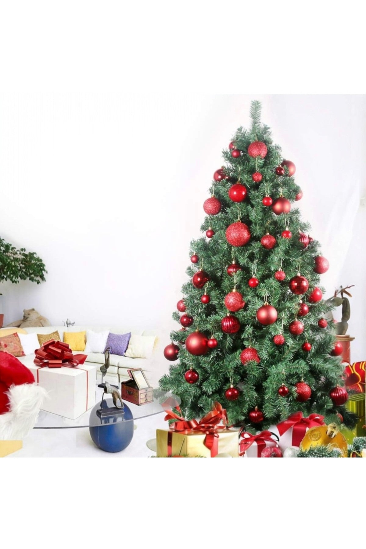 12'li 6cm. Çam Ağacı Süsü, Yılbaşı Süsü
