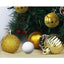 6 Adet Gold 5 Cm Yılbaşı Topu, Noel Topu, Çam Ağacı Topu, Süs Topu T-46