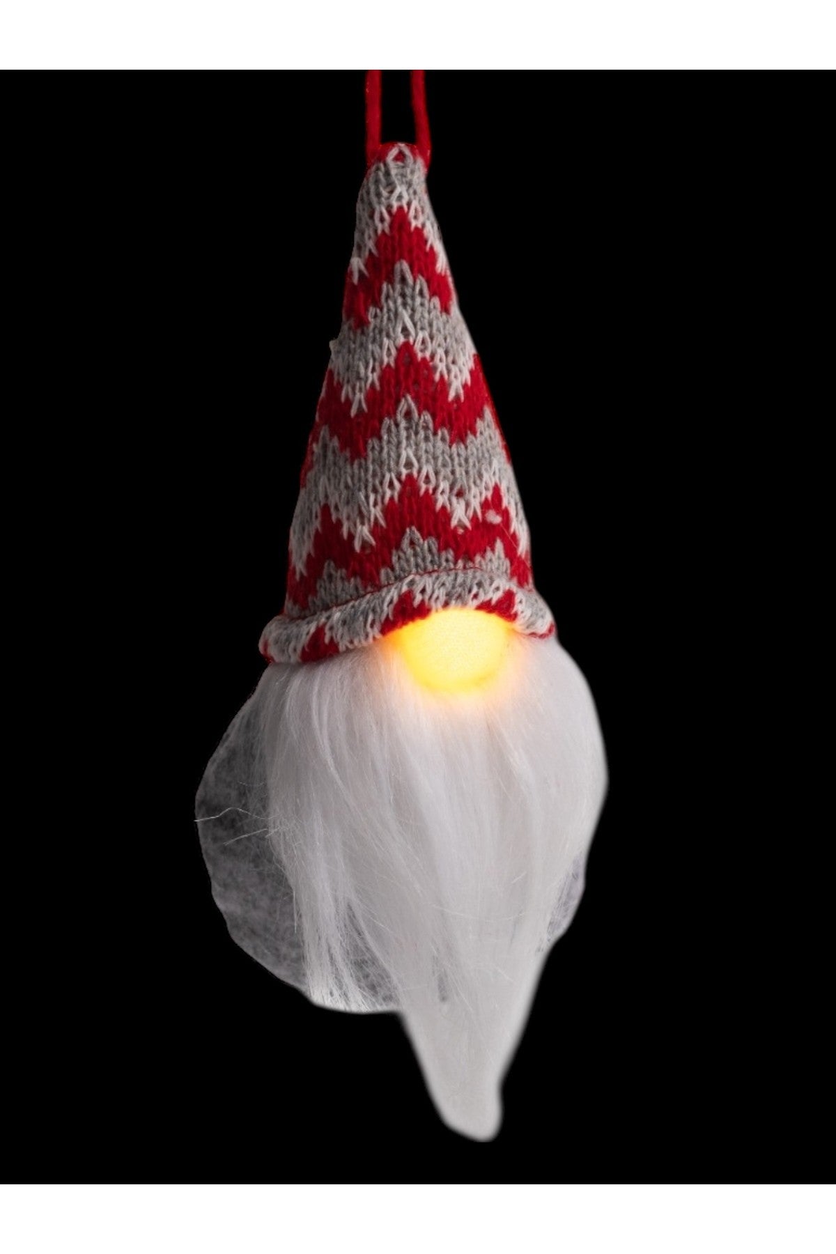 1 Adet Burnu Yanan Peluş Gnome İskandinav Yılbaşı Şans Cücesi Yılbaşı Süsü Dekorasyon