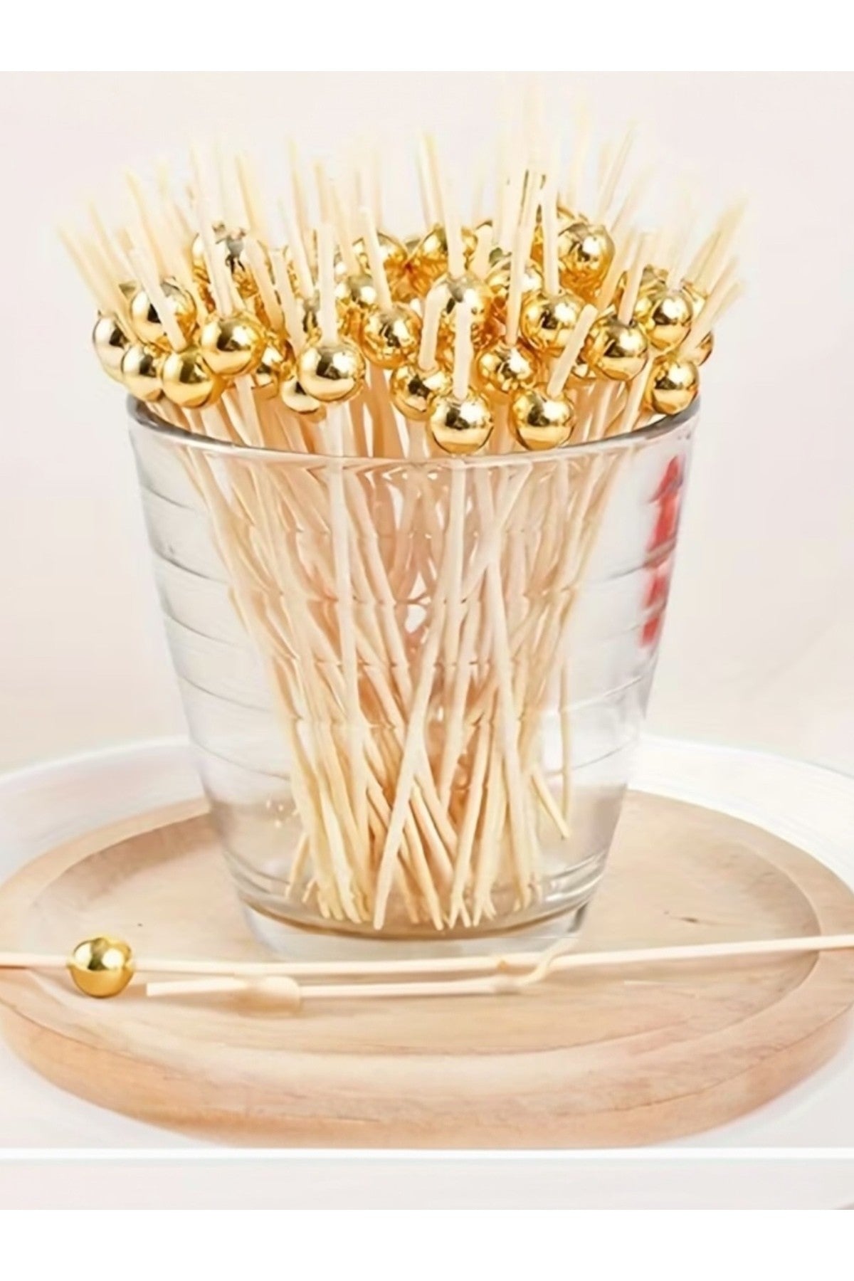 24 Adet Bambu Pasta Kürdanı Kokteyl Meze Parti Kürdan