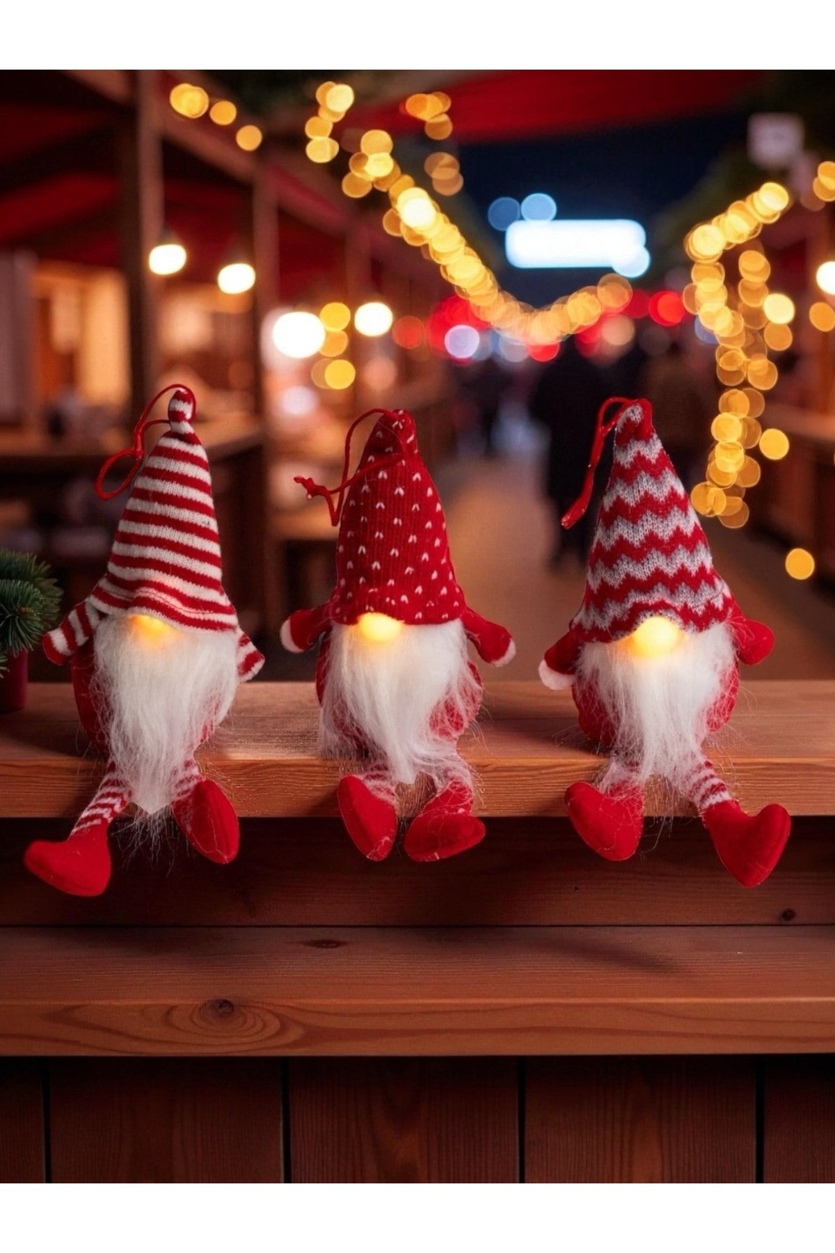 1 Adet 20 cm Gnome Yılbaşı Şans Cüce Hediye Yılbaşı Ağacı Süsü Dekorasyonu