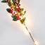 LED Peri Gün Işığı + 1 Adet 3 Dallı Yapraklı Kokina ve Yapraklı Yılbaşı Süsü Gün Işığı