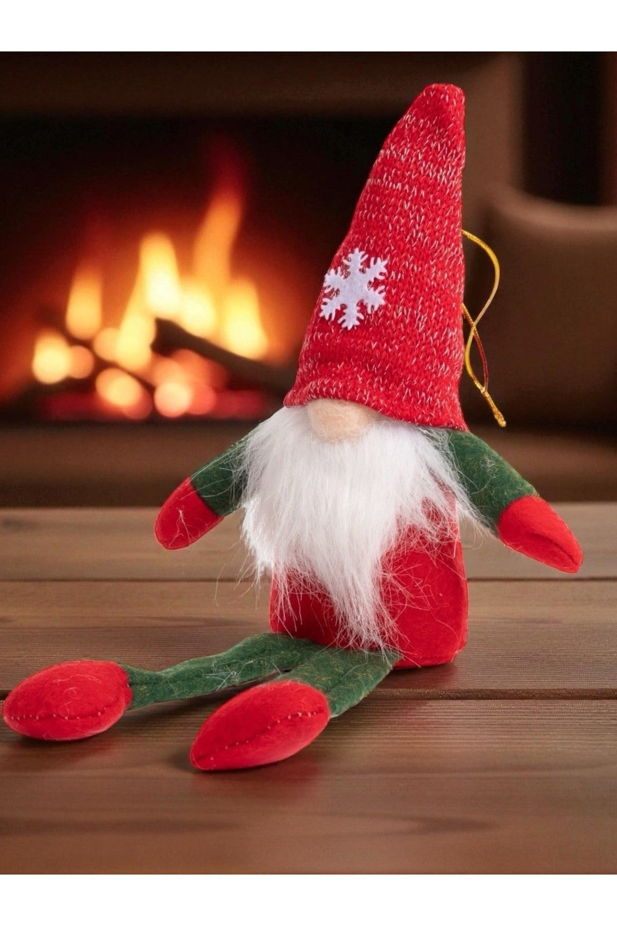 35 cm Uzun Bacaklı Gnome İskandinav Şans Cücesi Yılbaşı Süsü Dekorasyon
