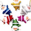 6’lı Yılbaşı Noel Baba Asma Süs – Parlak Simli Renkli Christmas Tree Ornament