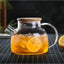 Isıya Dayanıklı 1000 ml Süzgeçli Cam Demlik Bitki Çayları , Borosilikat ,Sürahi