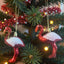 2’li Flamingo Yılbaşı Ağacı Süsü – Kırmızı Noel Ornament – Asılabilir Dekoratif Flamingo Figürü