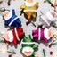 6’lı Yılbaşı Noel Baba Asma Süs – Parlak Simli Renkli Christmas Tree Ornament