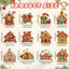 1 Adet Mini Noel Süsleri Kurabiye Ev Yılbaşı Ağacı Süsü Gingerbread Dekoratif Ornament