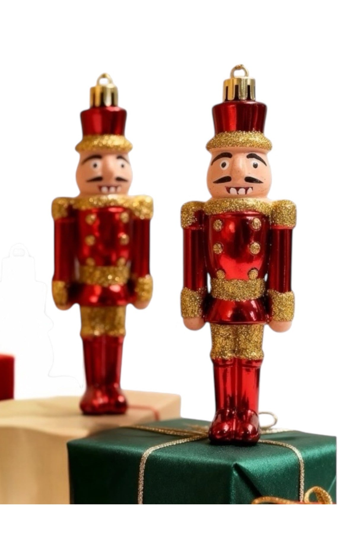 2 Adet Kurşun Asker (12 Cm) Çam Ağacı Süsü, Yılbaşı Süsü Asker, Fındıkkıran Asker Ağaç Süsü
