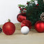 6 Adet Kırmızı 5 Cm Yılbaşı Topu, Noel Topu,çam Ağacı Topu, Süs Topu T-47