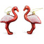2’li Flamingo Yılbaşı Ağacı Süsü – Kırmızı Noel Ornament – Asılabilir Dekoratif Flamingo Figürü