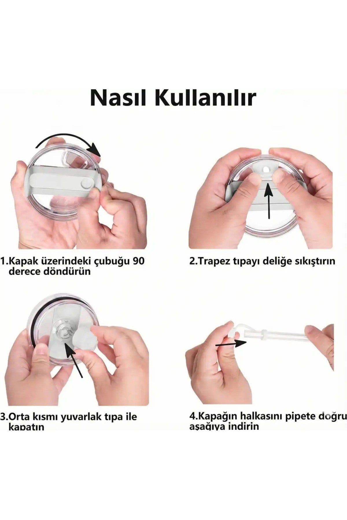 Pipetli Termos 1,18 L Uyumlu Sızdırmaz 3lü Set - Sadece 1.18L Uyumlu Termos Değildir