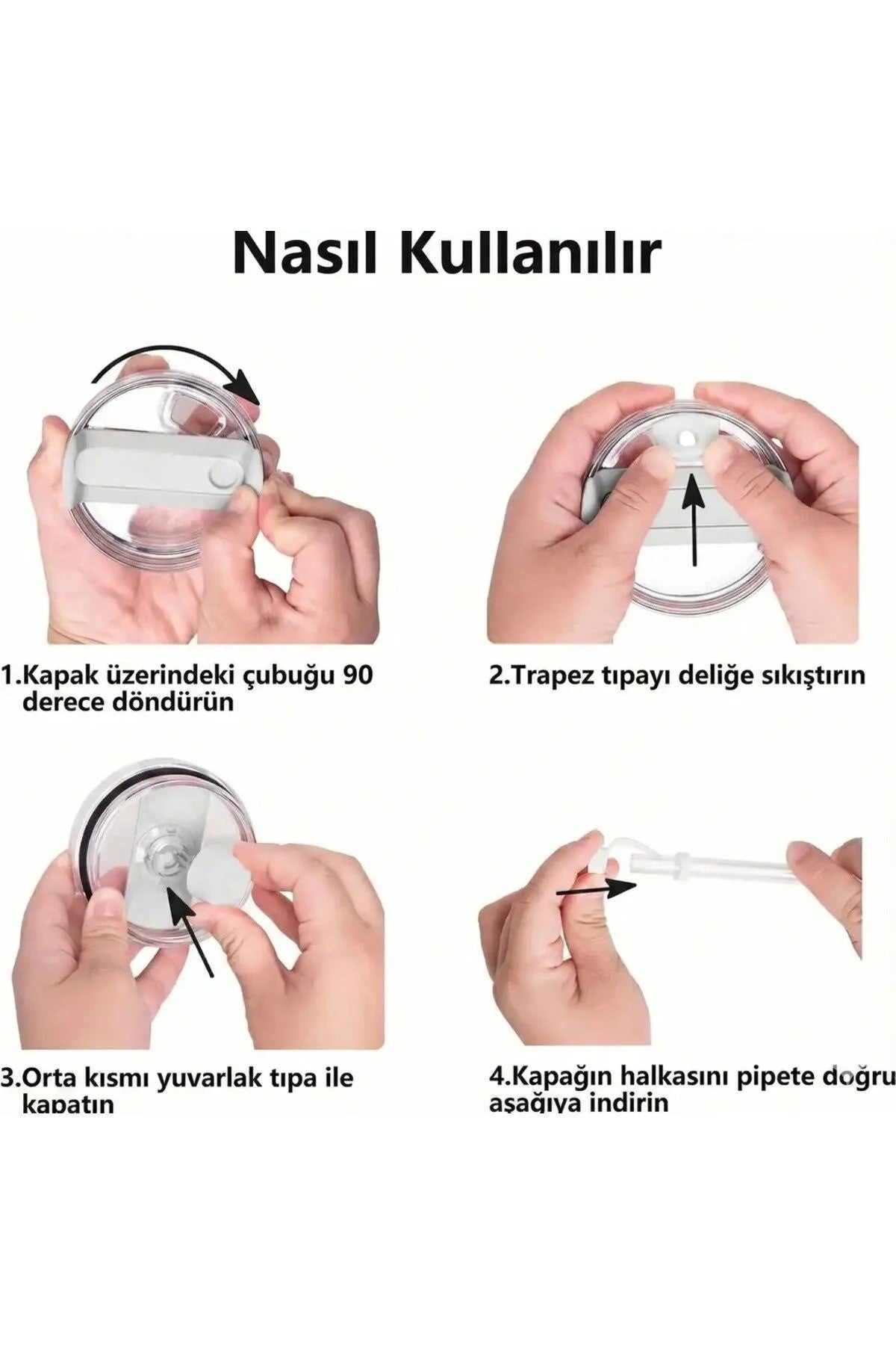 Pipetli Termos 1,18 L Uyumlu Sızdırmaz 3lü Set 1 Adet BPA İçermez Gıdaya Uygundur