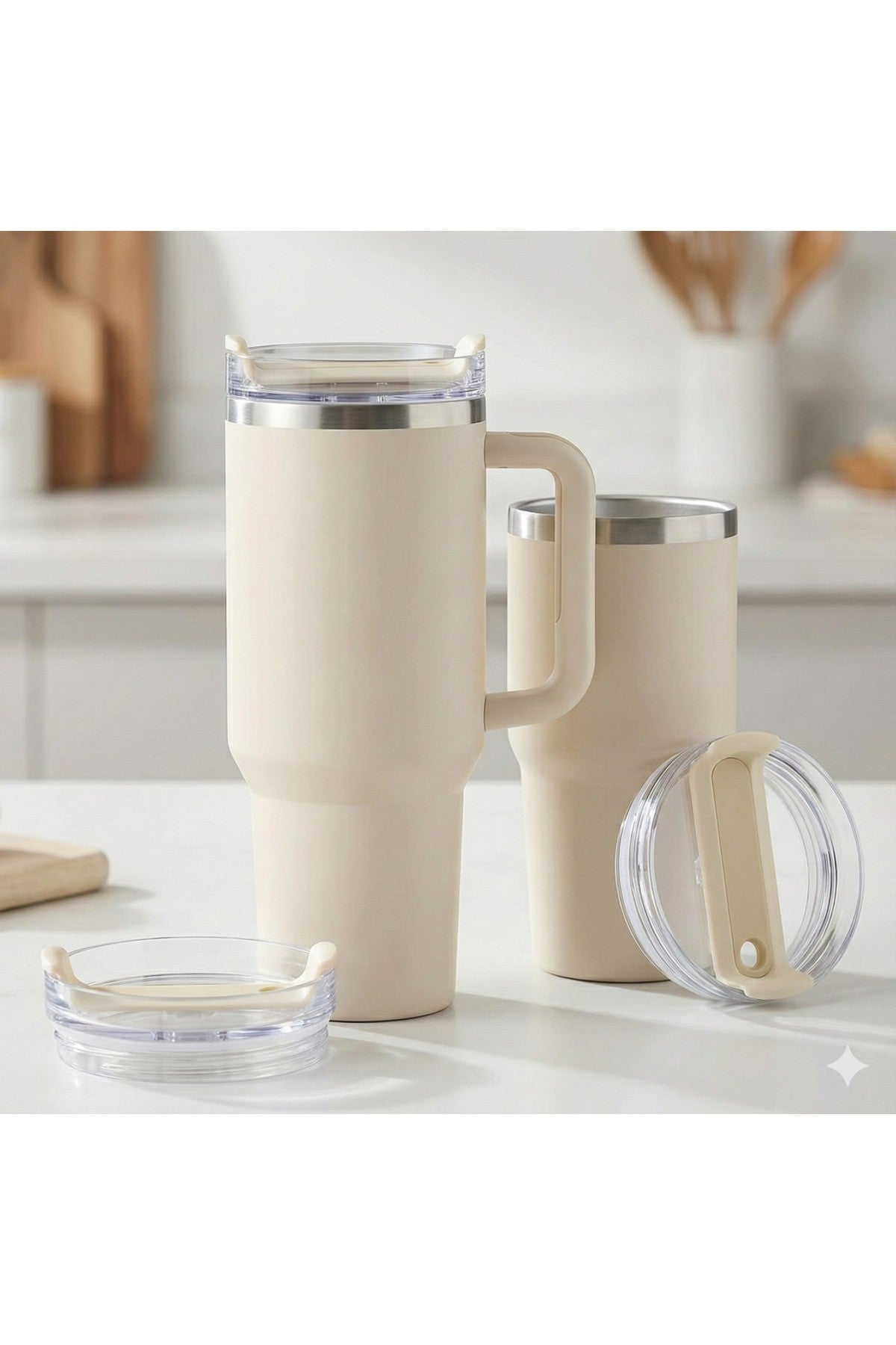 1Adet 40 OZ Tumbler Kapak Yedek Quencher Tumbler için Uygun