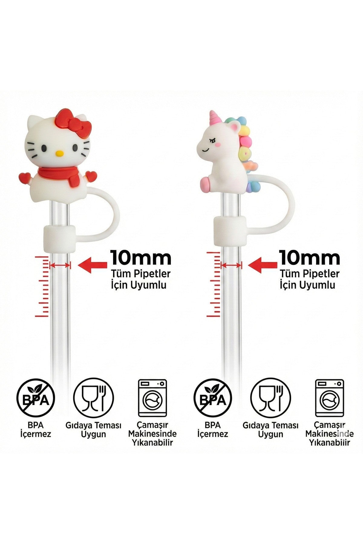Stanly Quencher Termos Uyumlu Bulut Aksesuar/ Bulutlu Pipet Koruyucu/ Pipet Kılıfı/ Pipet Tıpası