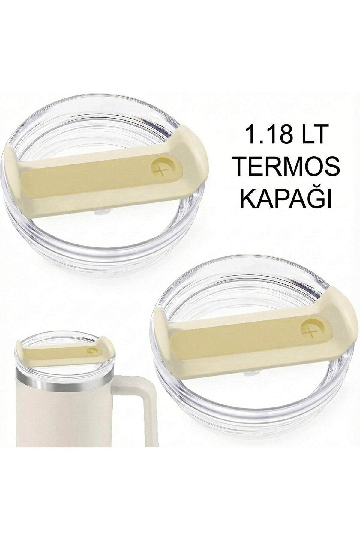 1Adet 40 OZ Tumbler Kapak Yedek Quencher Tumbler için Uygun