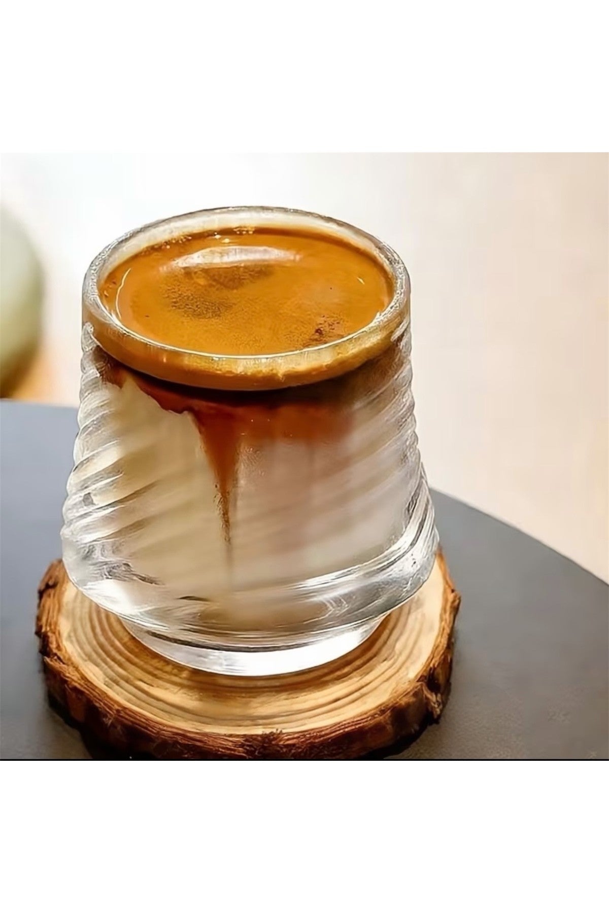 Retro Origami Tasarım Cam Bardak - 150 ml Borosilikat Espresso, Latte ve Viski Bardağı