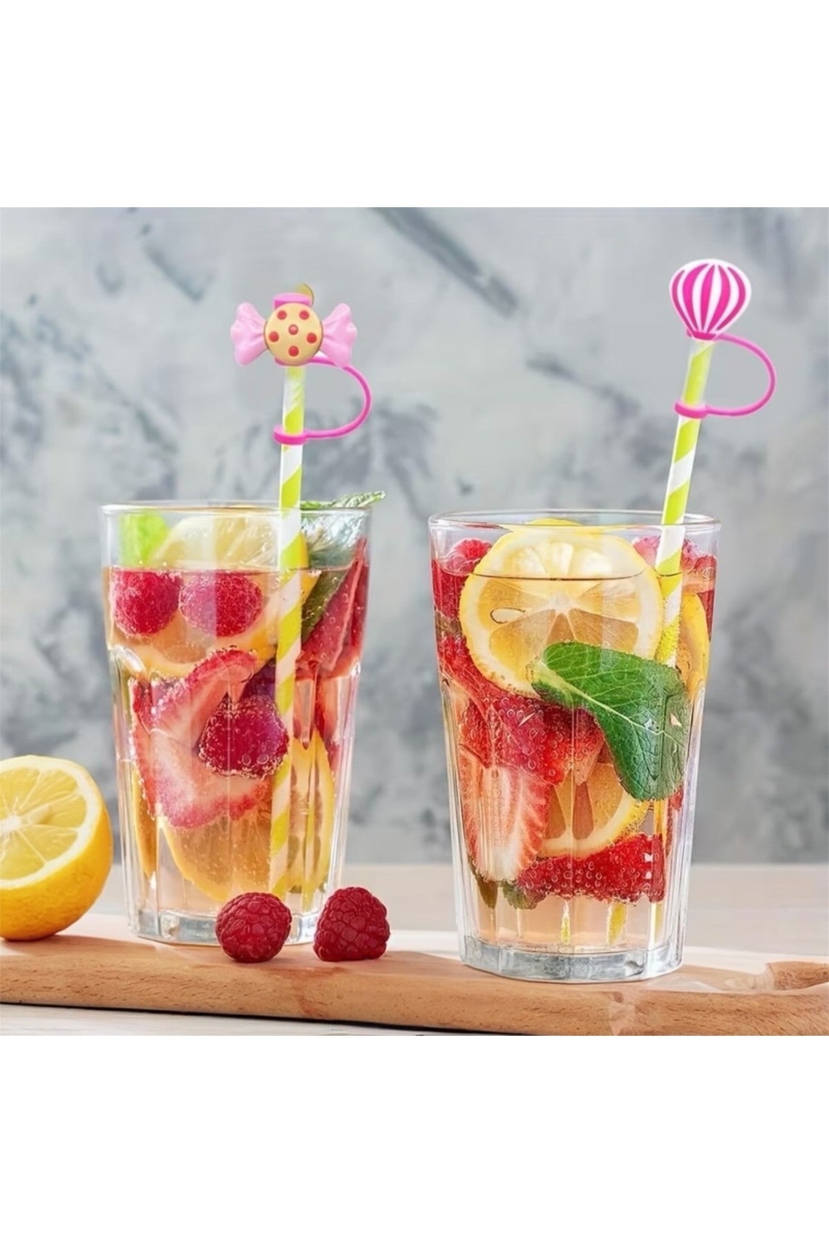 1 Adet Stenley Quencher Uyumlu Sevimli (10MM) Pipet Tıpası/ Kapağı Pembe