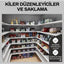 2 Adet Şeffaf Akrilik Buzdolabı Düzenleyici - Mutfak, Banyo, Dolap İçi Düzenleme Kutusu Organizer