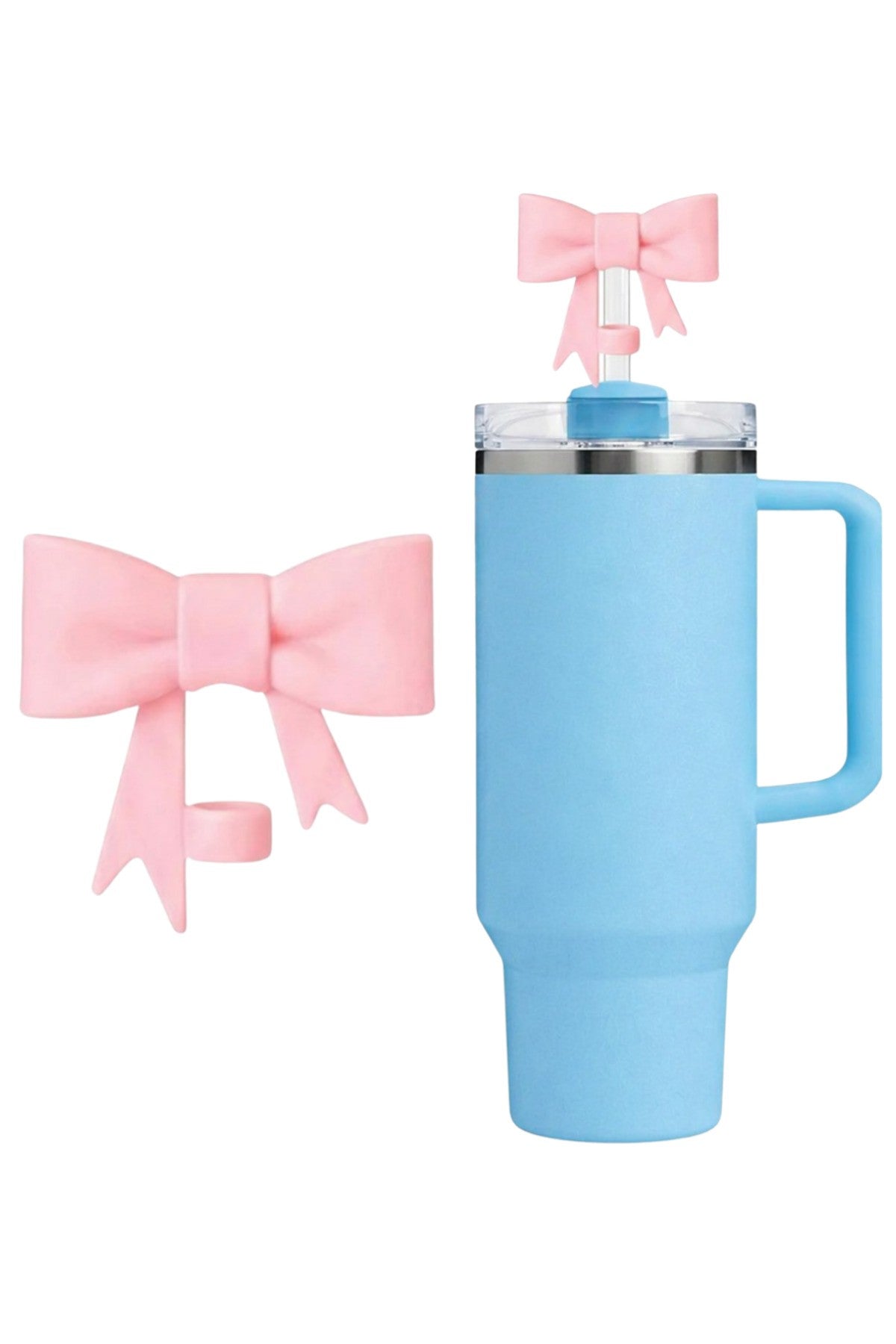 Kurdele Termos Aksesuar/ Kurdeleli Pipet Koruyucu/ Fiyonk Pipet Kılıfı/ Pipet Tıpası