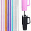 4 Adet 30cm Stanly Quencher Uyumlu Tritan Malzeme Simli Pipet