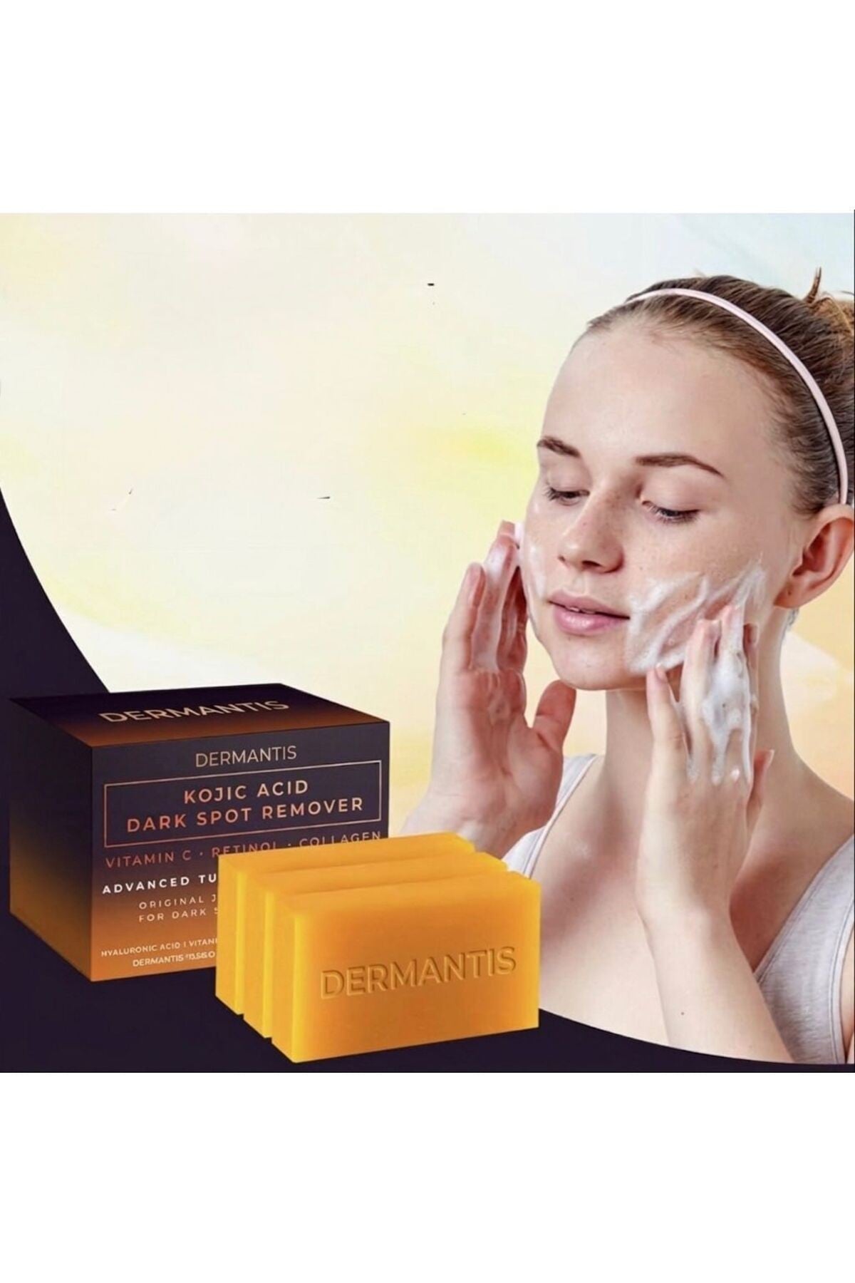 Kojik Asit Dipalmitat Sabunu: Leke Karşıtı, Beyazlatıcı, C Vitamini ve Retinol Etkili Kusursuz Cilt Bakım Seti, Ton Eşitleyici, Pürüzsüz ve Parlak Görünüm, Doğal Güvenli Form, Cilt Bakım Seti