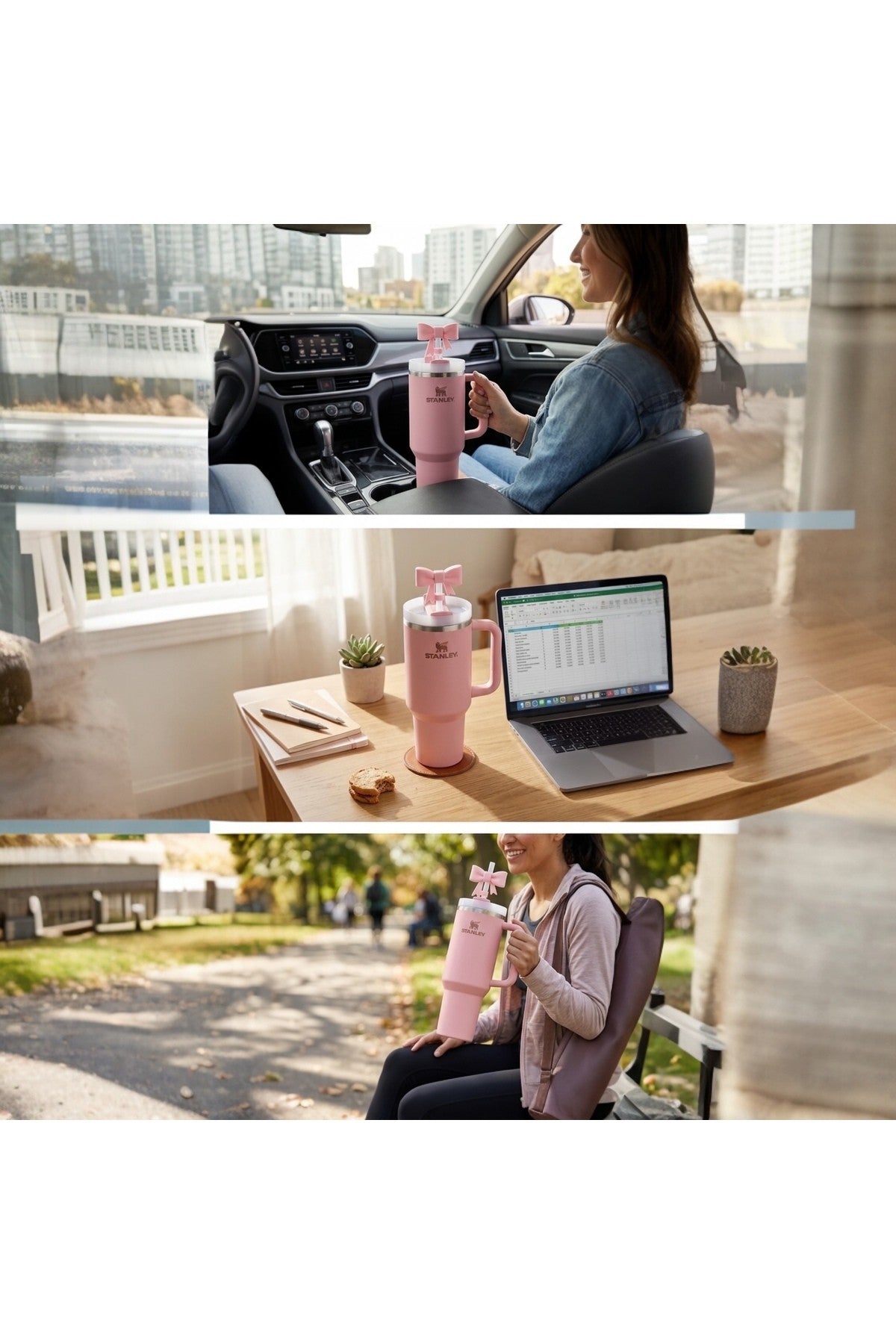 Stanly Quencher Kurdele Termos Aksesuar/ Kurdeleli Pipet Koruyucu/ Fiyonk Pipet Kılıfı/ Pipet Tıpası