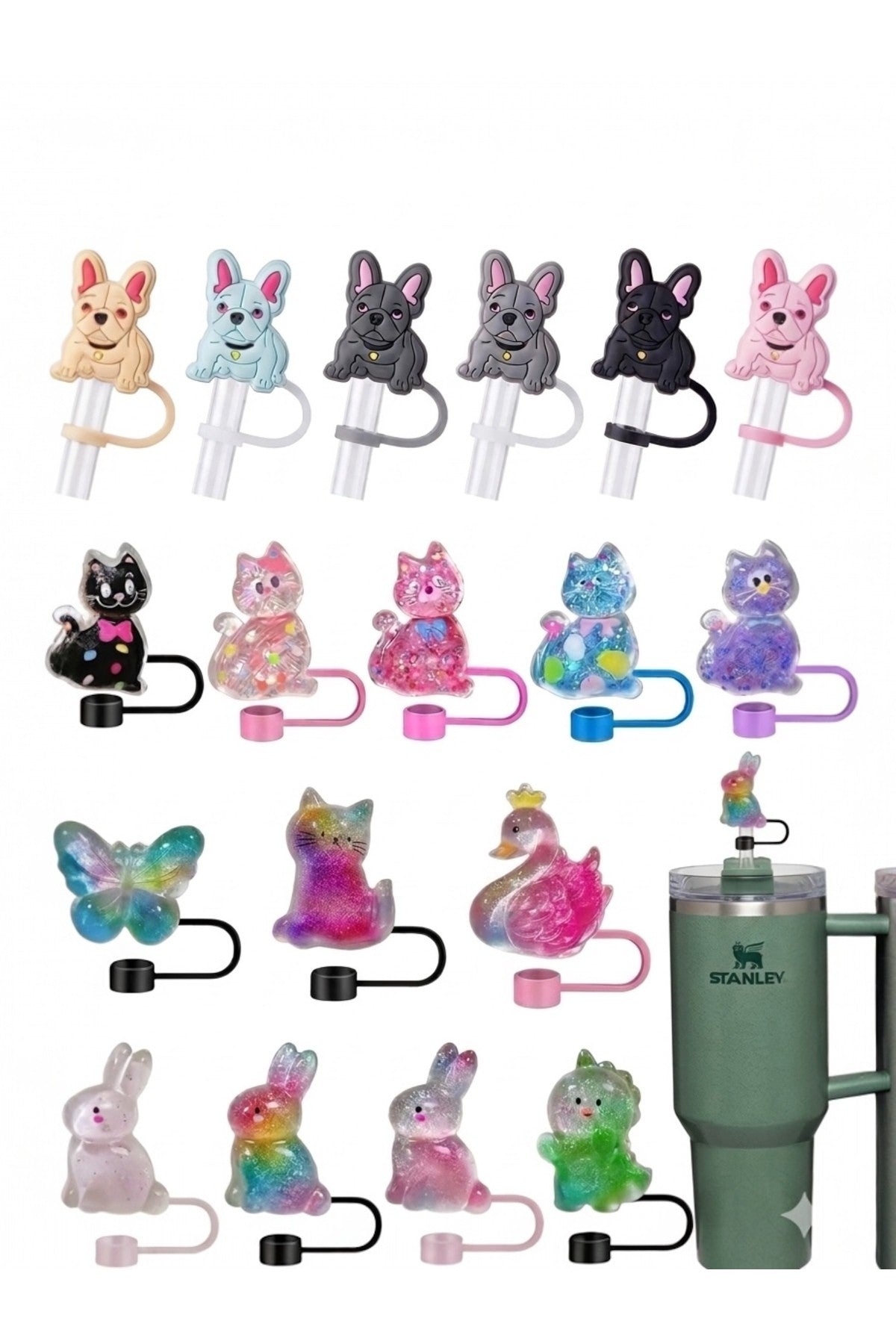 1 Adet Stanly Quencher Termos Uyumlu Aksesuar/ Pipet Koruyucu/ Pipet Kılıfı/ Pipet Tıpası