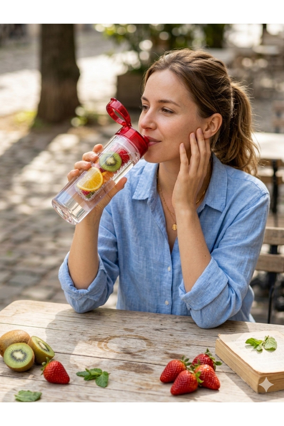 500 ml Detox Matara & Su Şişesi & Detox Suluk