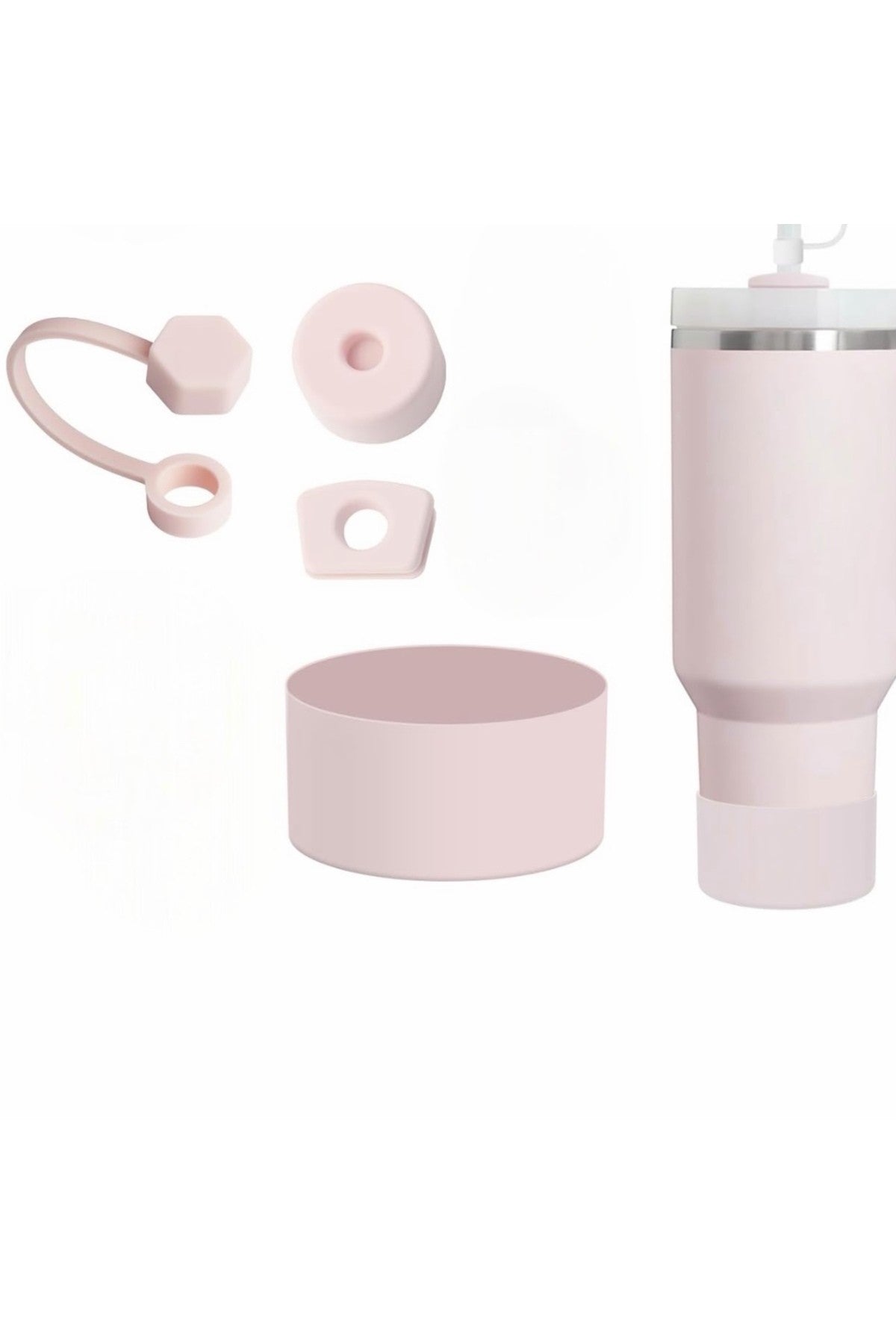 Stenley Quencher Uyumlu Silikon Sızdırmazlık Seti ve Koruyucu Tabanlık – 4 Parça