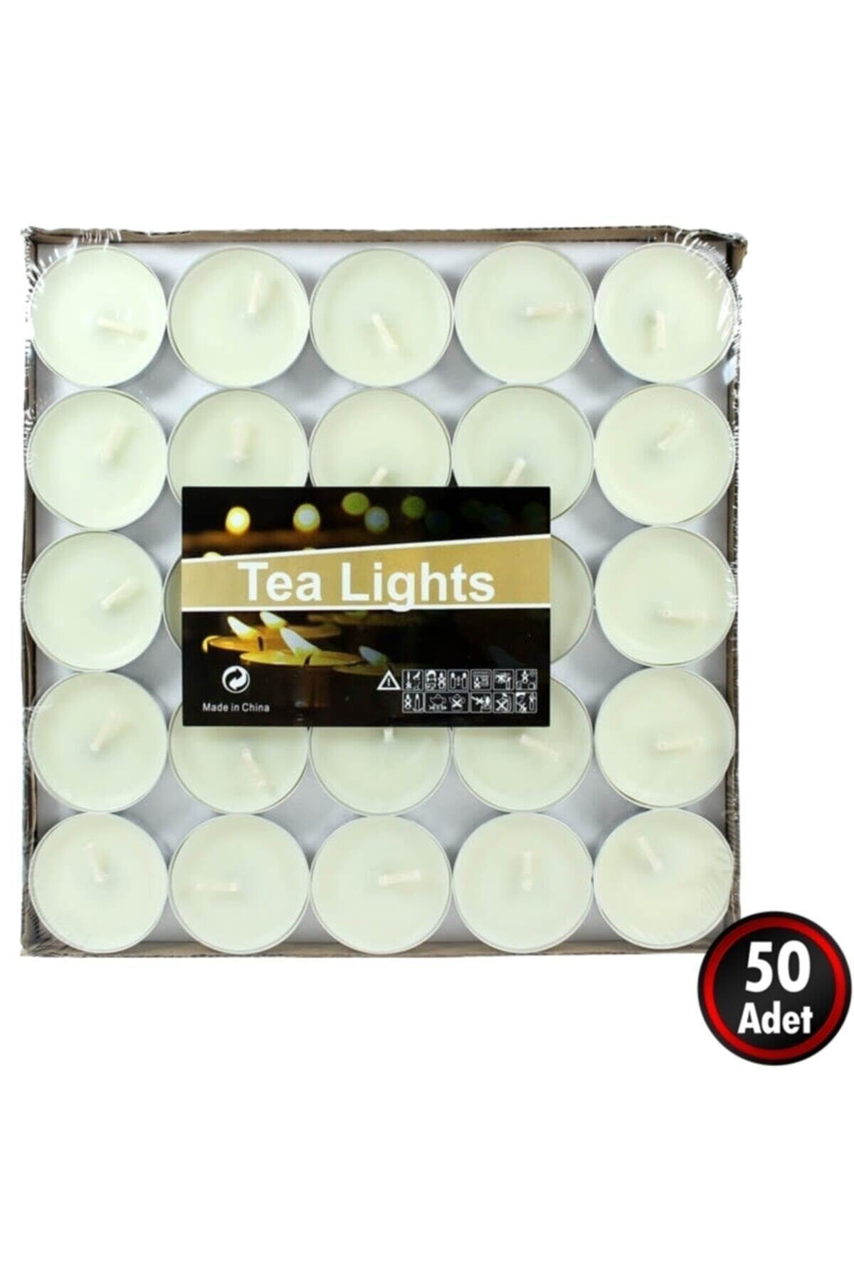 Tealight Mum, 50 Adet, Beyaz – Mum & Kandil