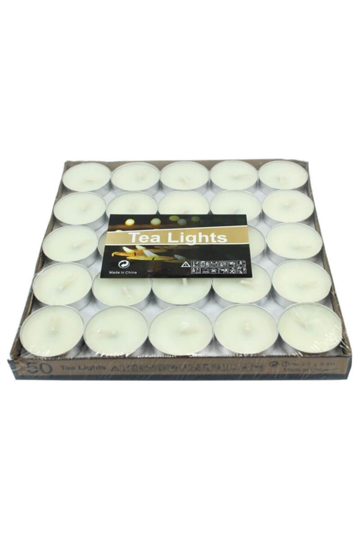 Tealight Mum, 50 Adet, Beyaz – Mum & Kandil