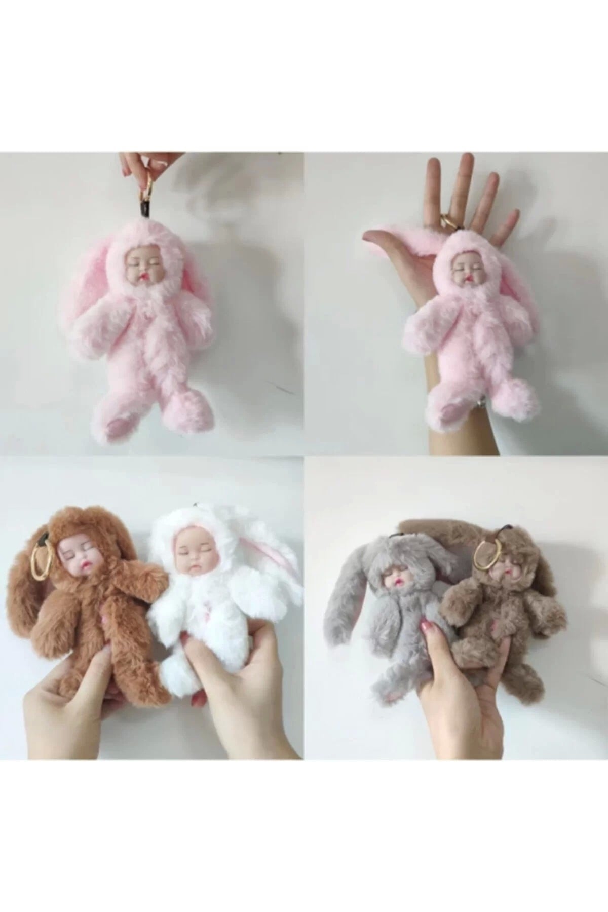 Bebek Peluş Anahtarlık Büyük Boy Çanta Süsü